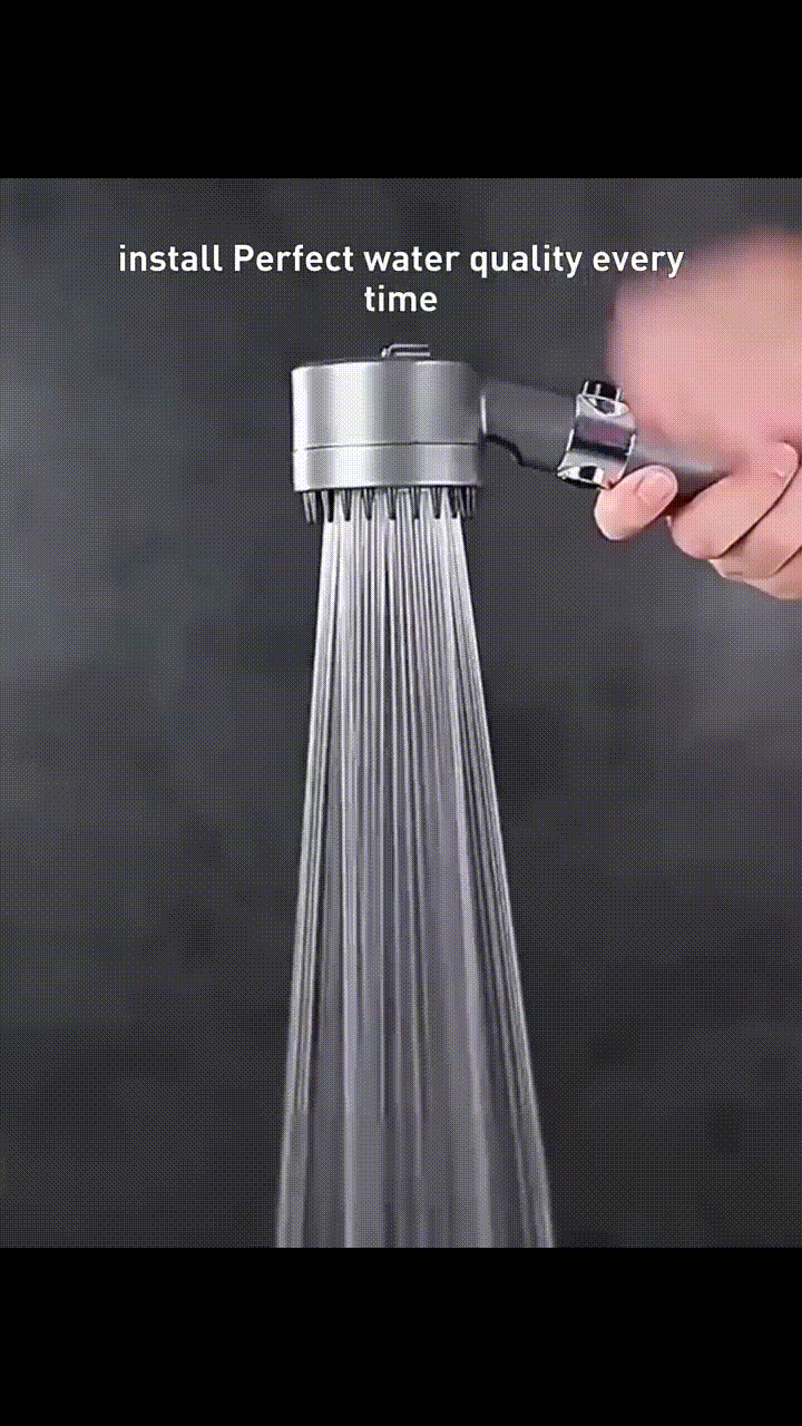 High-Pressure Handheld Shower Head with 3 Spray Modes & Filter, Includes 59" Hose