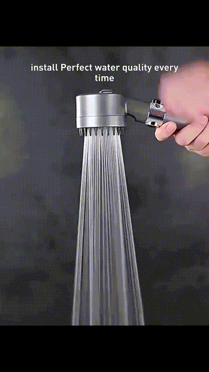 High-Pressure Handheld Shower Head with 3 Spray Modes & Filter, Includes 59" Hose