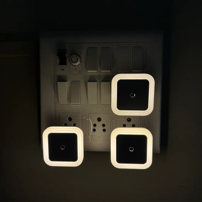 Light Sensor Square LED Night Lamp 6 Pack