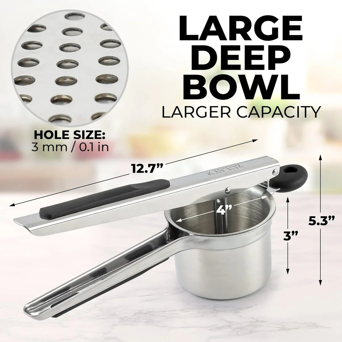Stainless Steel Potato Ricer - 13.5 oz