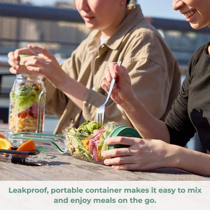 Salad Pod Mason Jar Side Open-2 Sets
