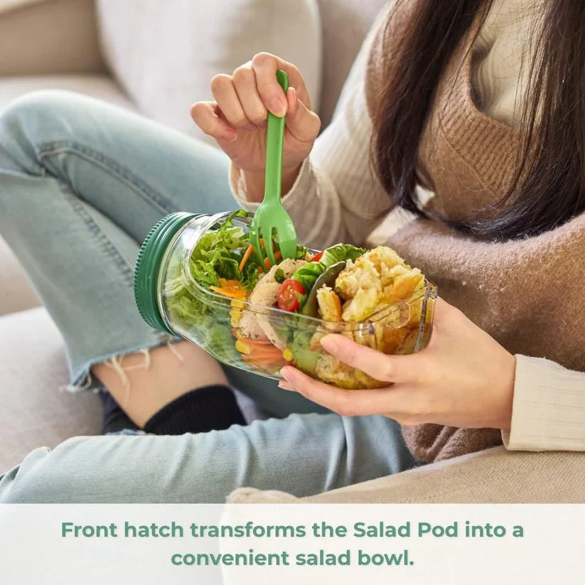 Salad Pod Mason Jar Side Open-2 Sets