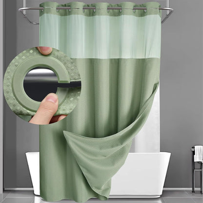 Double Layer Waterproof Shower Curtain 71" × 81"