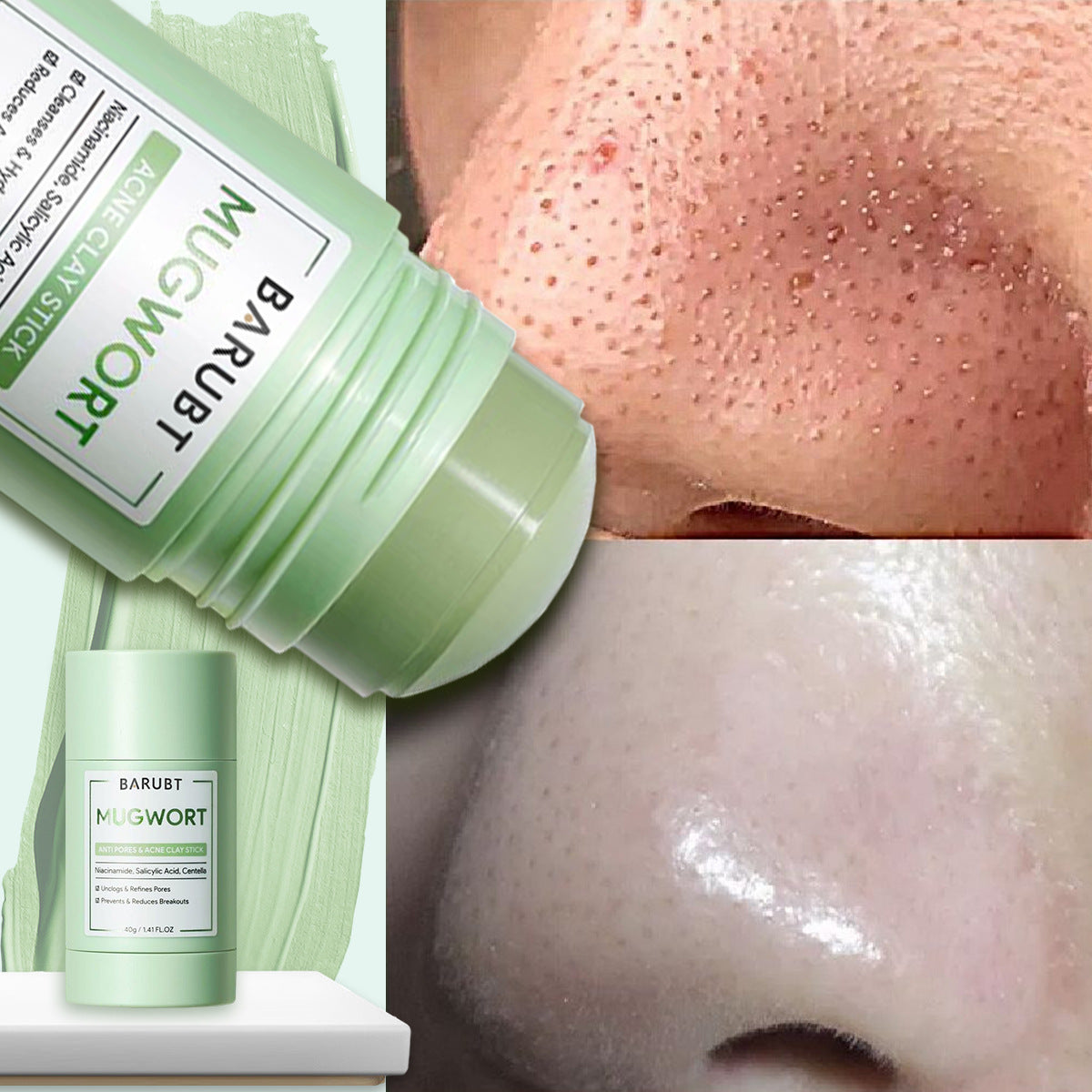 BARUBT Volcano Blackhead Clay Mask Stick 3-Pack