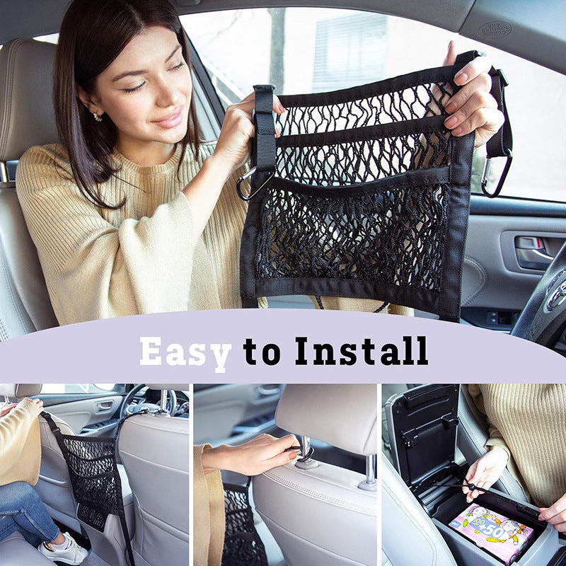 Car Seat Storage Net Organizer