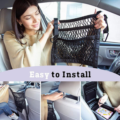 Car Seat Storage Net Organizer