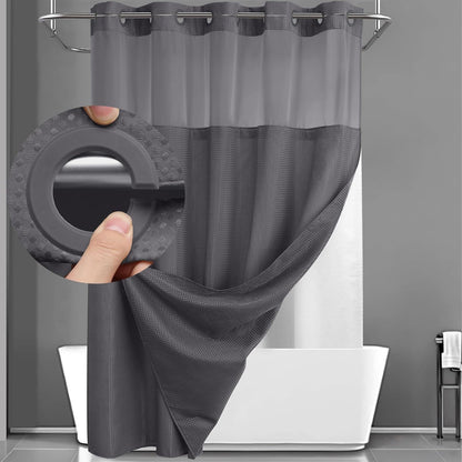 Double Layer Waterproof Shower Curtain 71" × 81"