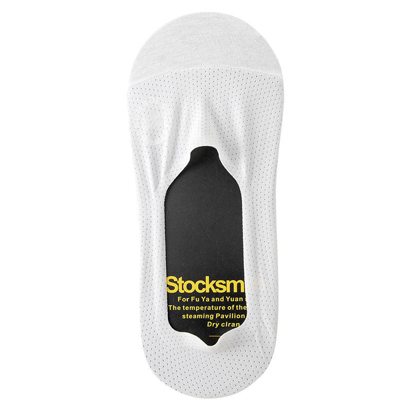 Men's Summer Thin Cotton Sole No Show Socks 10 Pairs