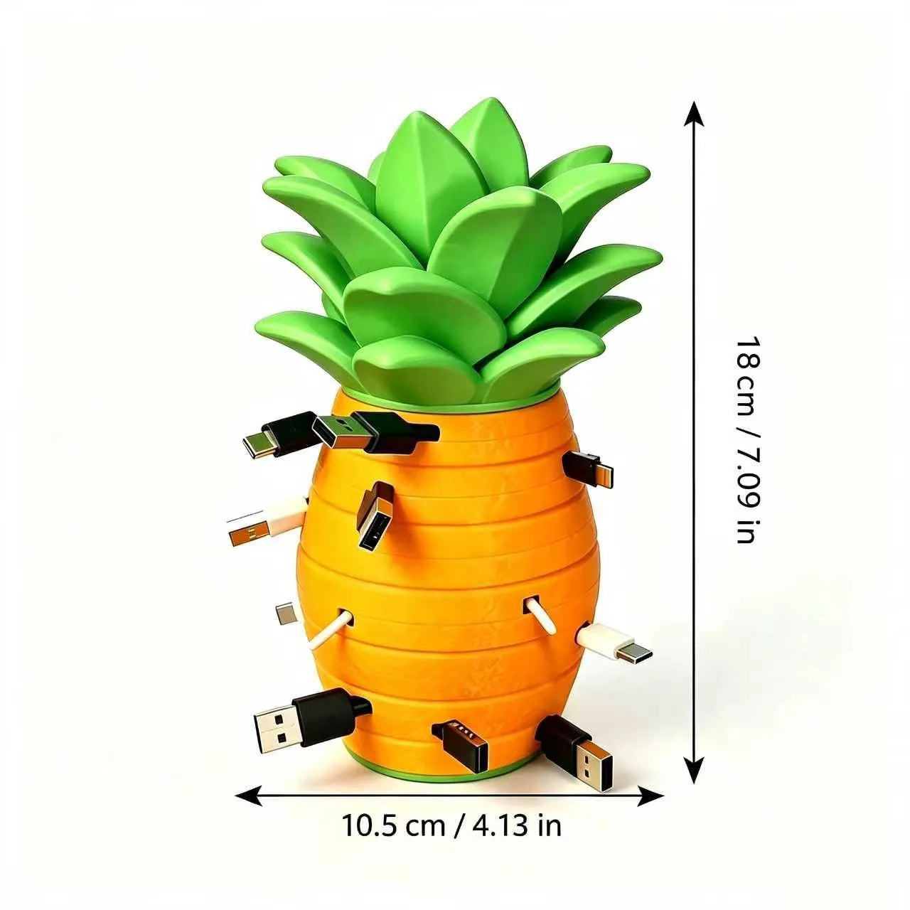 Pineapple Cable Organizer and Catchall Tray