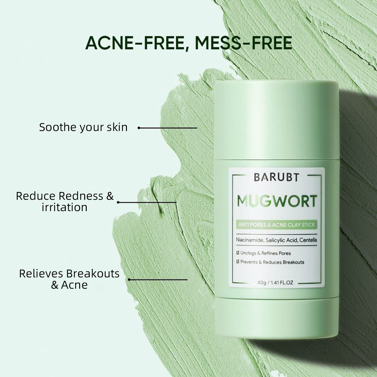 BARUBT Volcano Blackhead Clay Mask Stick 3-Pack