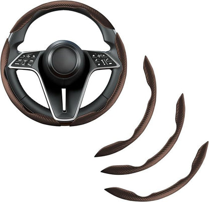 Carbon Fiber Silicone Car Steering Wheel Cover