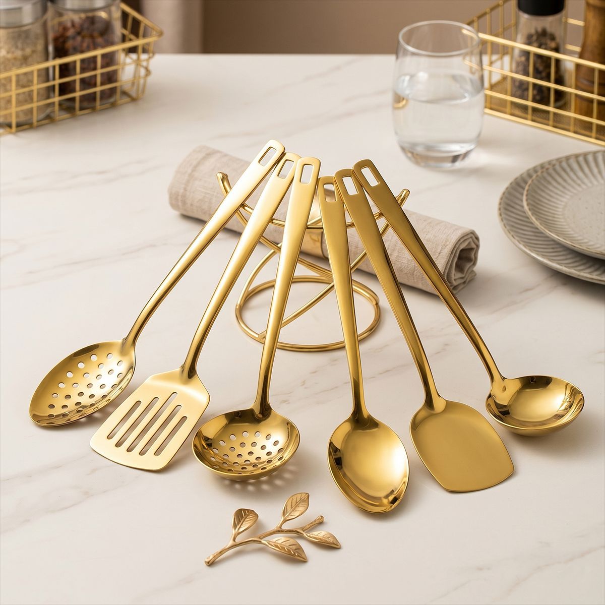 6-Piece Stainless Steel Kitchen Utensil Set