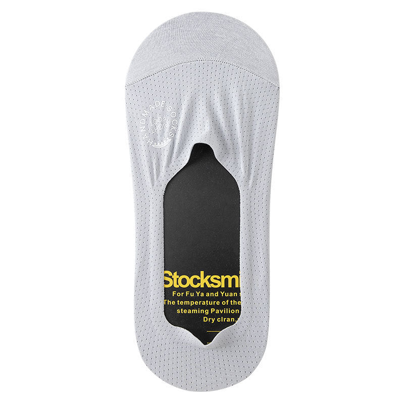 Men's Summer Thin Cotton Sole No Show Socks 10 Pairs