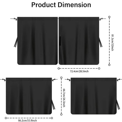3 Pack Car Window Sunshades 95% Light Blocking
