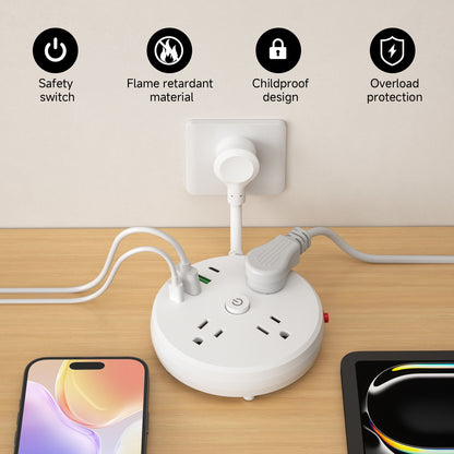 Flat Plug Extension Cord, New Model