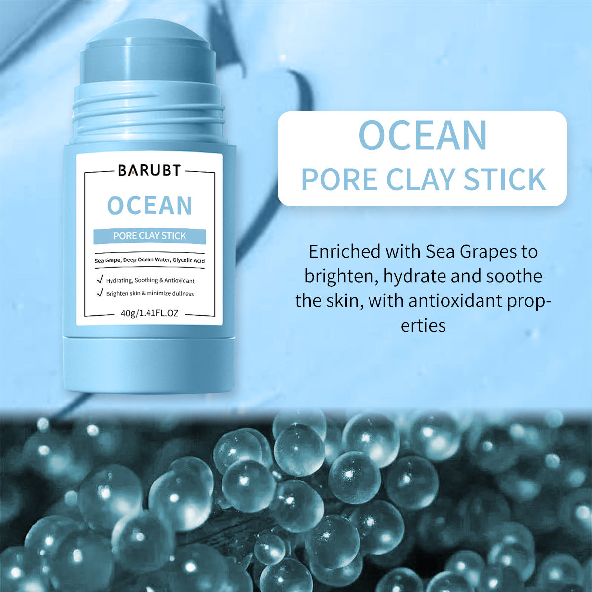 BARUBT Volcano Blackhead Clay Mask Stick 3-Pack