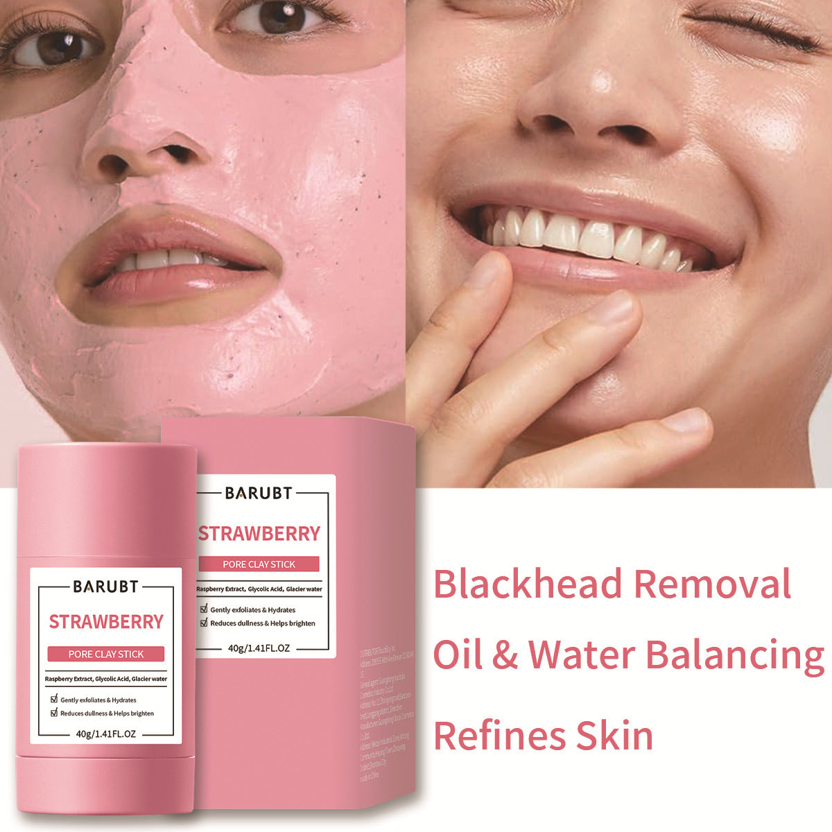 BARUBT Volcano Blackhead Clay Mask Stick 3-Pack