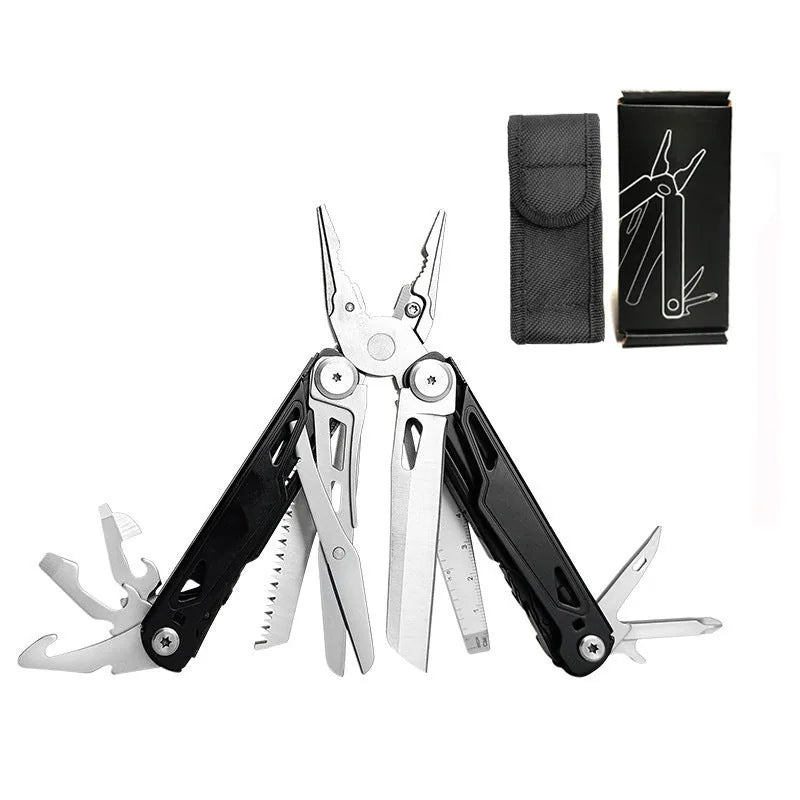 Portable Multi-Tool Pliers with Knife and Screwdrivers