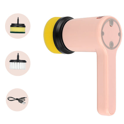 Multi-Functional USB Electric Cleaning Brush 3 Speeds & 2 Brush Heads