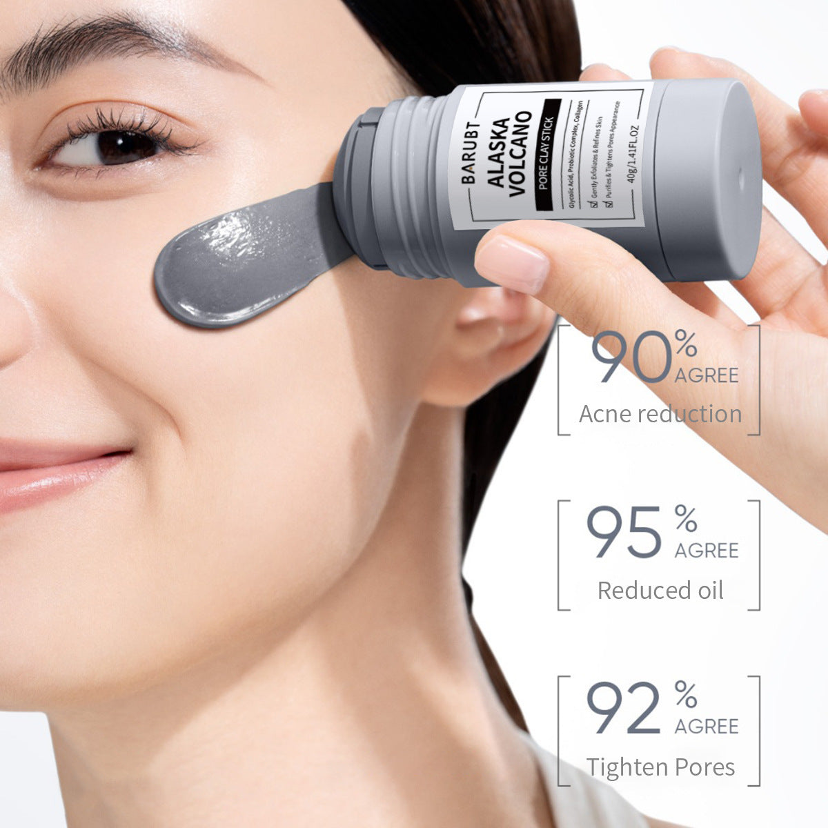 BARUBT Volcano Blackhead Clay Mask Stick 3-Pack