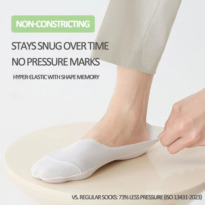 Men's Summer Thin Cotton Sole No Show Socks 10 Pairs