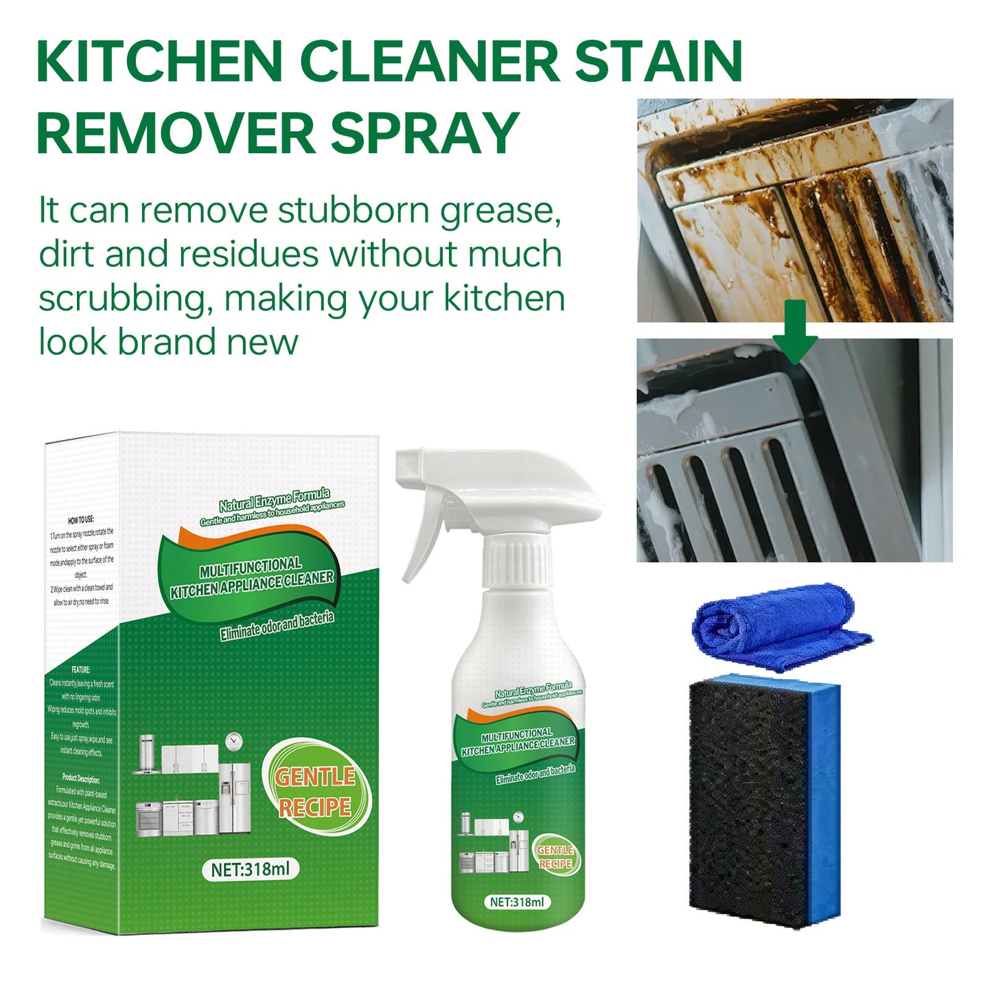 Multi-Purpose Kitchen Appliance Cleaner