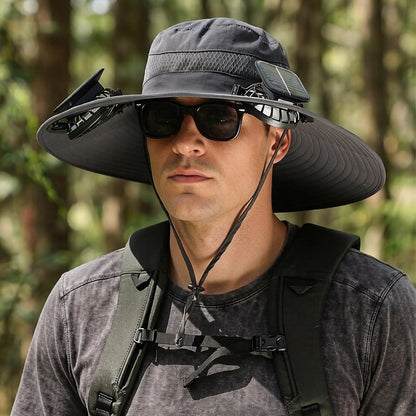 Solar-Powered Fan Hat