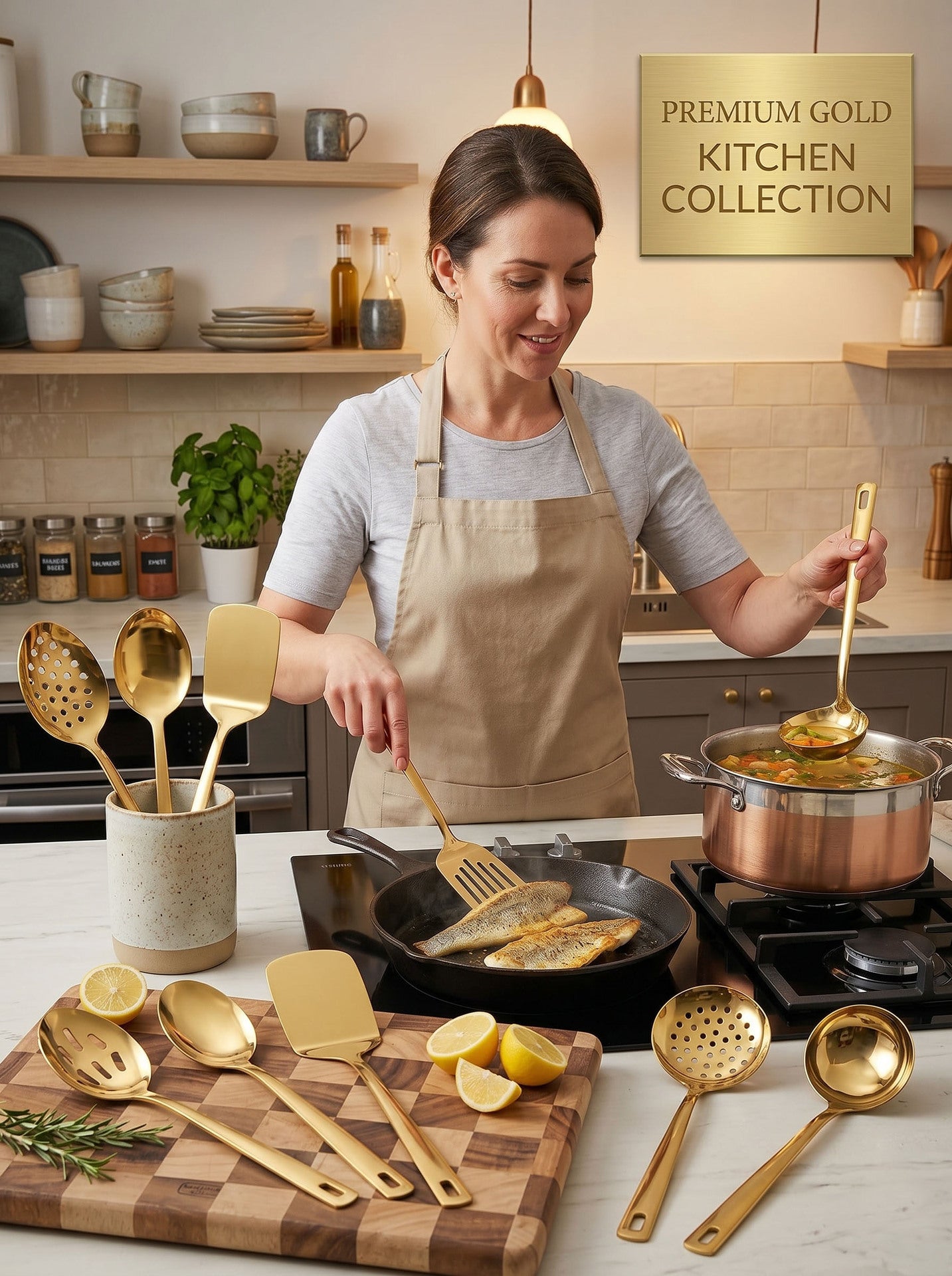 6-Piece Stainless Steel Kitchen Utensil Set