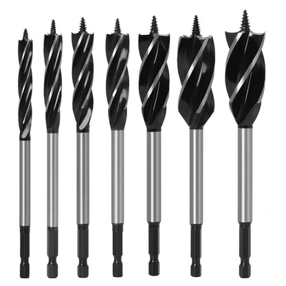 Four-Flute Woodworking Drill Bit Set – 8 Piece