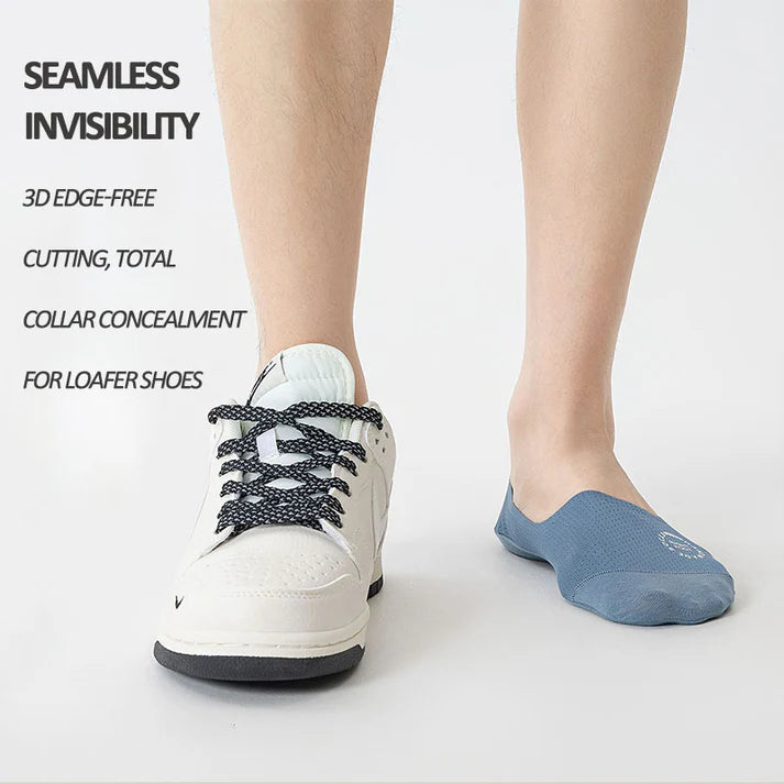 Men's Summer Thin Cotton Sole No Show Socks 10 Pairs