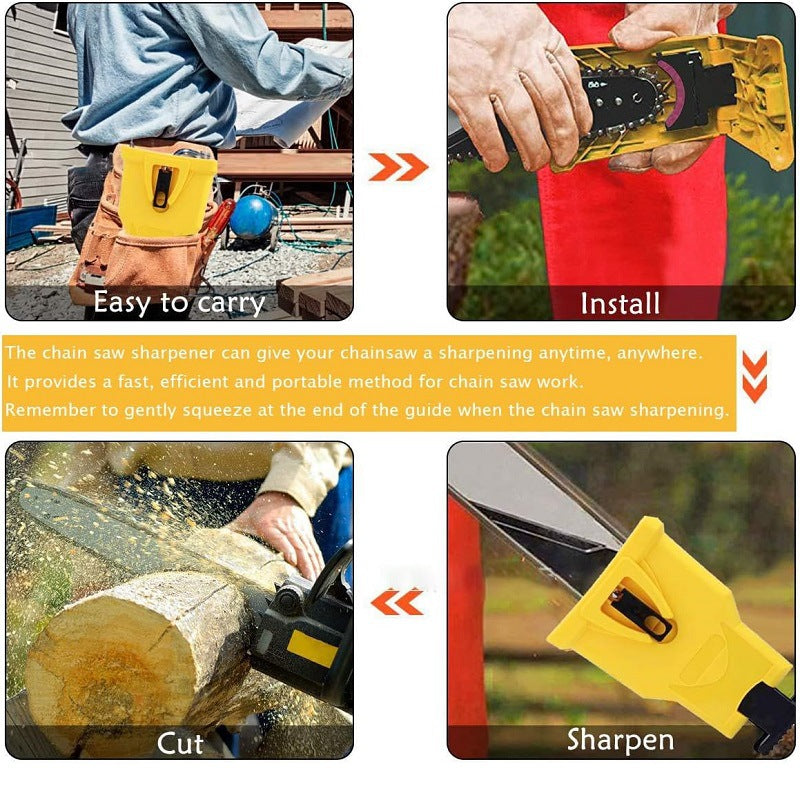 Simple & Fast Chain Saw Sharpener