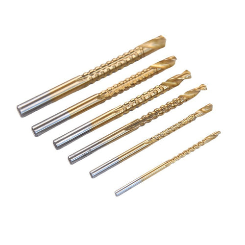 6 Pcs Metal Thread Steel Drill Bits