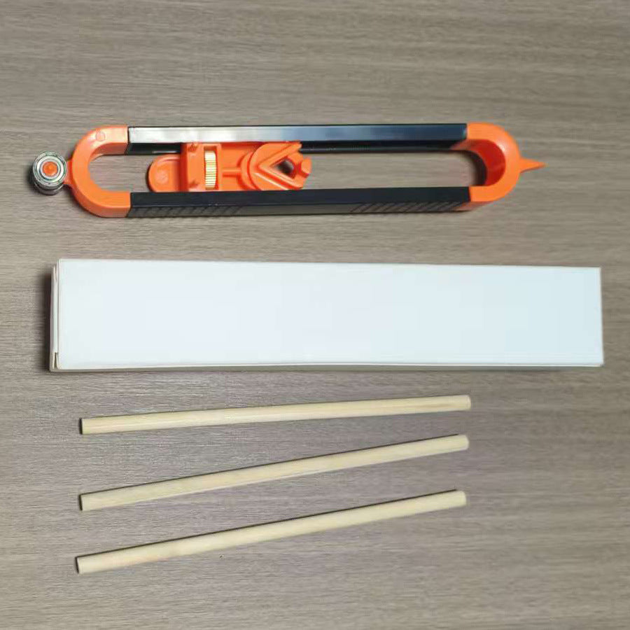 Precise Contour Scribe Tool with Lock for Pencil