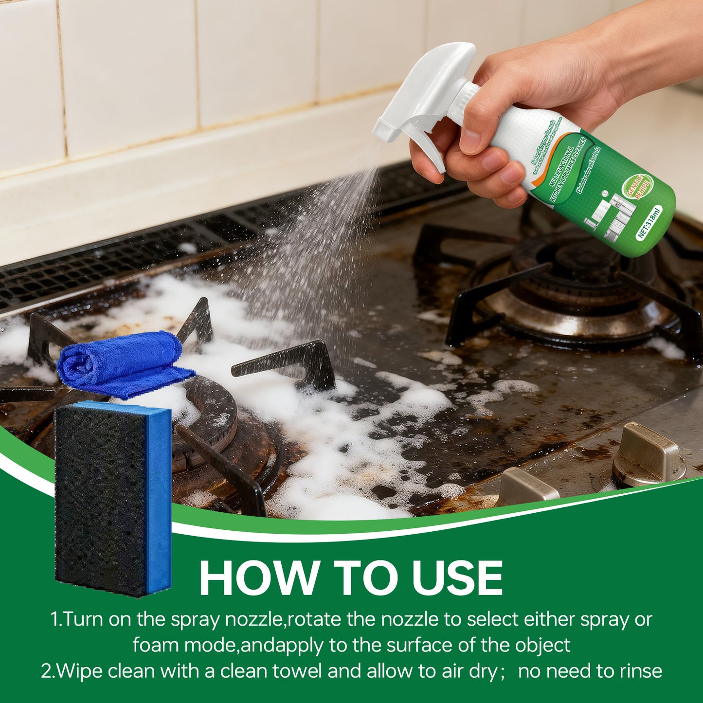 Multi-Purpose Kitchen Appliance Cleaner