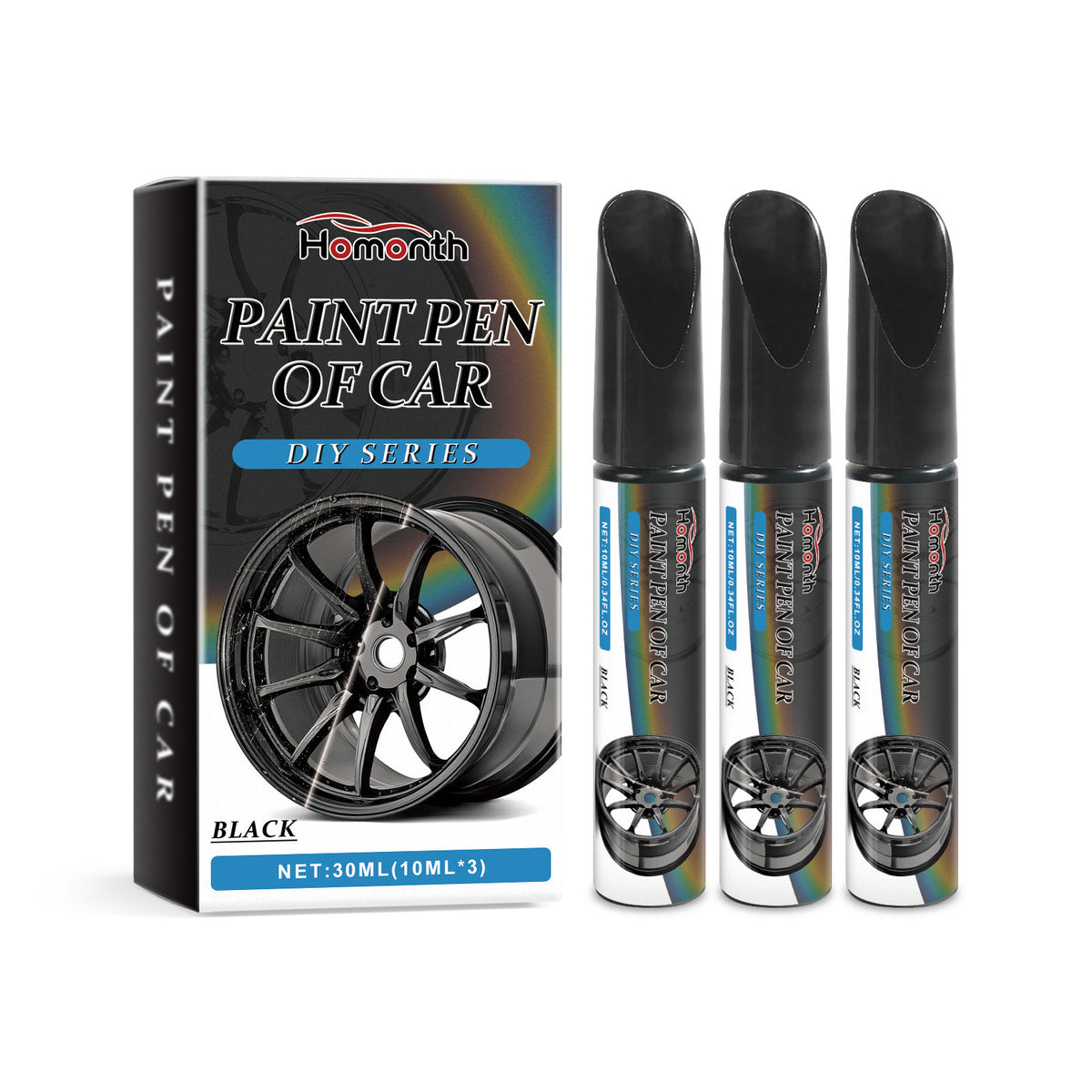 Wheel Scratch Repair Paint Pen - 3 Pack