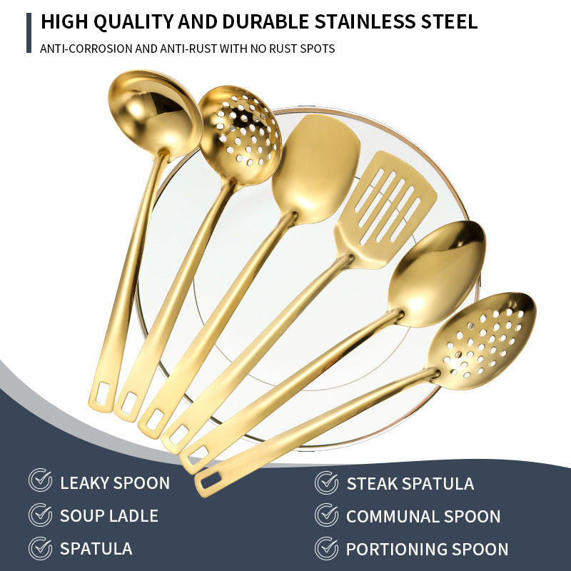 6-Piece Stainless Steel Kitchen Utensil Set