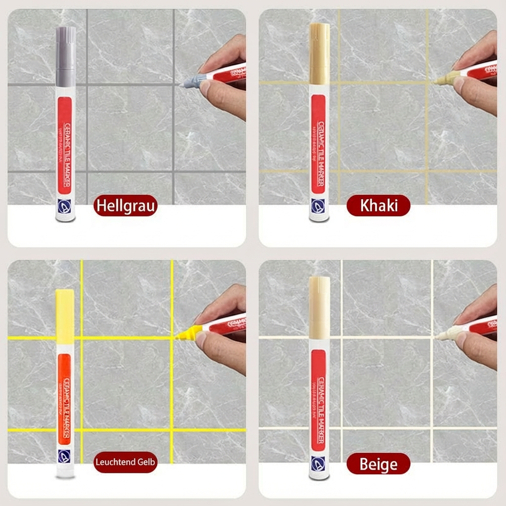 🧱4PCS-Anti-Mould & Waterproof Joint Pen for Ceramic Tiles! 🖌️