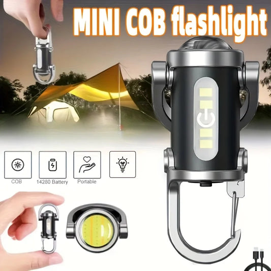 Keychain Multi-Function Mini Flashlight Mobile Power Bank