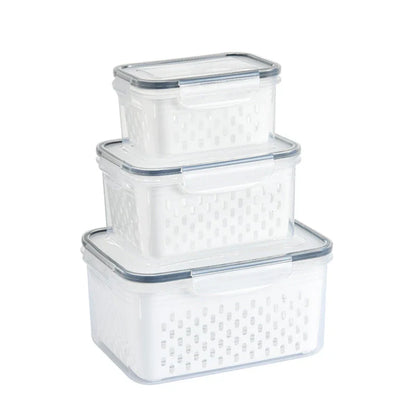 3 Sets Large Fruit Containers for Fridge