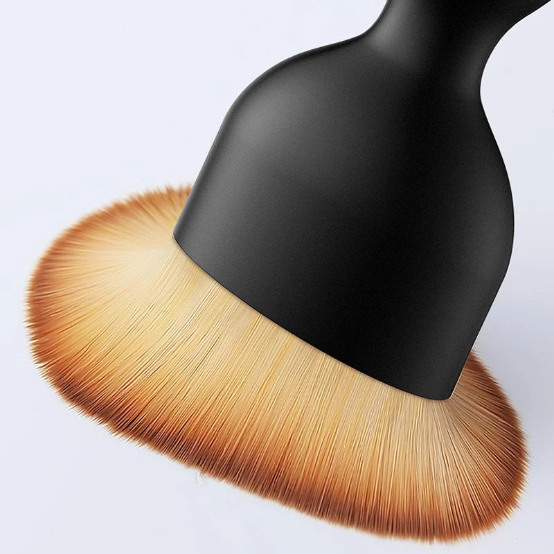 2-Piece Brown Curved Brush Set
