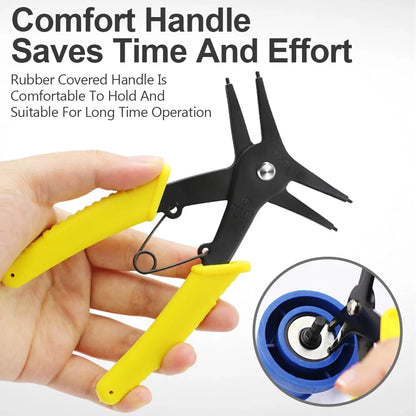 2-in-1 Internal and External Snap Ring Pliers