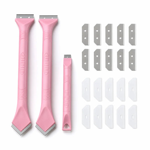 Pink Multi-Surface Scraper Tool Kit with 20 Blades - image 1