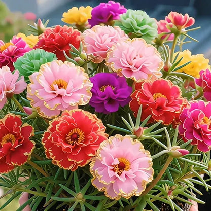 Double Portulaca Flower Seeds – 10,000 Seed Pack - image 1