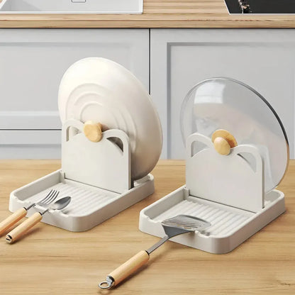 Foldable Pot Lid & Utensil Drip Holder - image 1