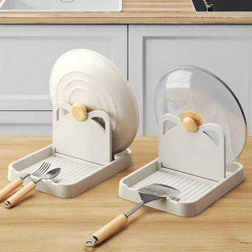 Foldable Pot Lid & Utensil Drip Holder - image 1