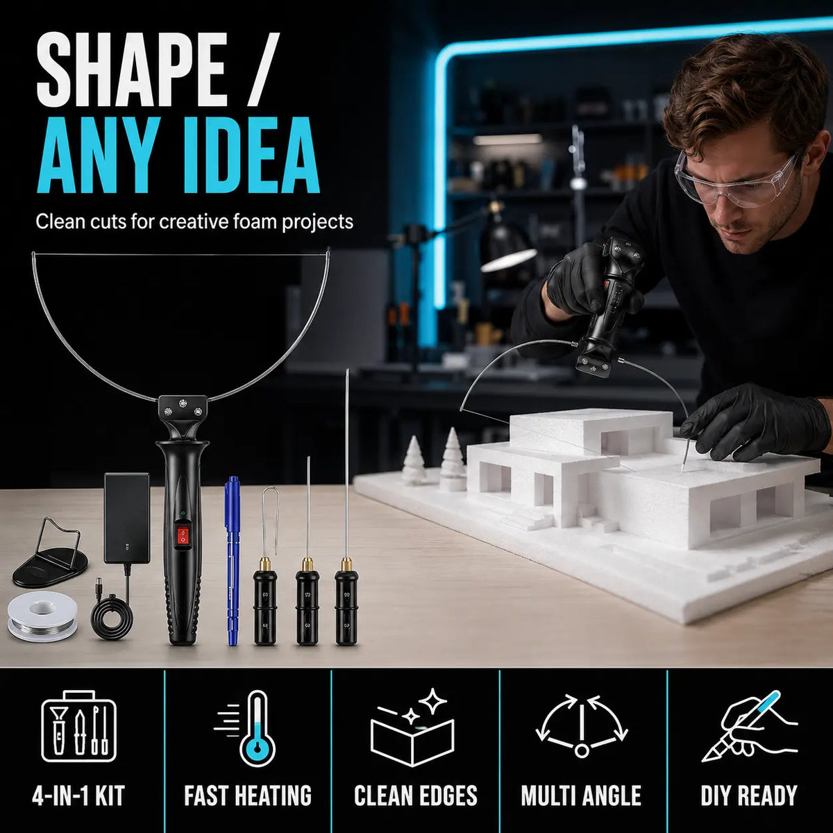 Electric Hot Wire Foam Cutter Tool Kit