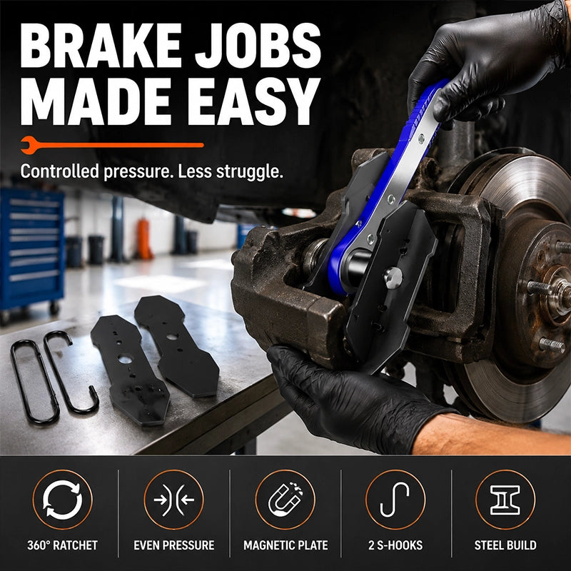 Adjustable Brake Caliper Piston Spreader Tool