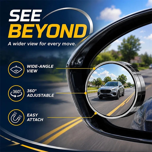 Adjustable Suction Blind-Spot Mirrors – Pair