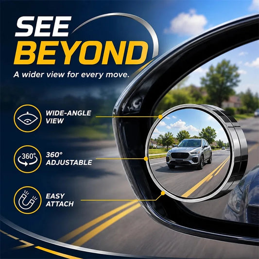 Adjustable Suction Blind-Spot Mirrors – Pair