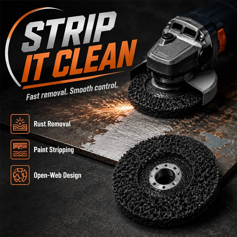 4-Piece 4-Inch Rust and Paint Removal Disc Set